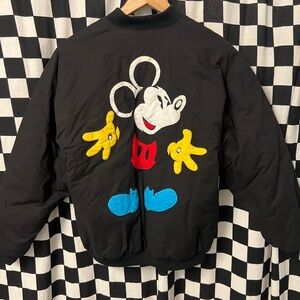 Vintage Disney Store Mickey Mouse Embroidered Puffy Jacket
